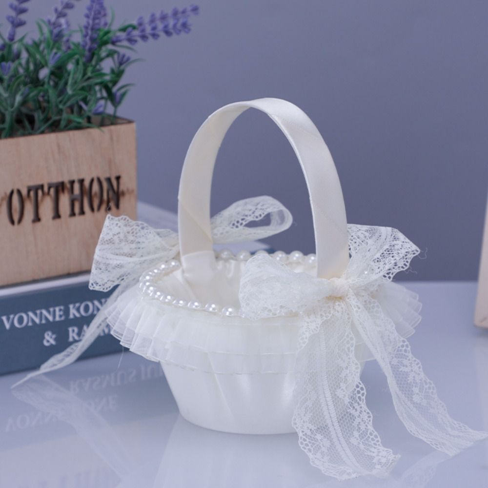 Sweet Lace Wedding Flower Bask - Gardening Tools Girls review and price