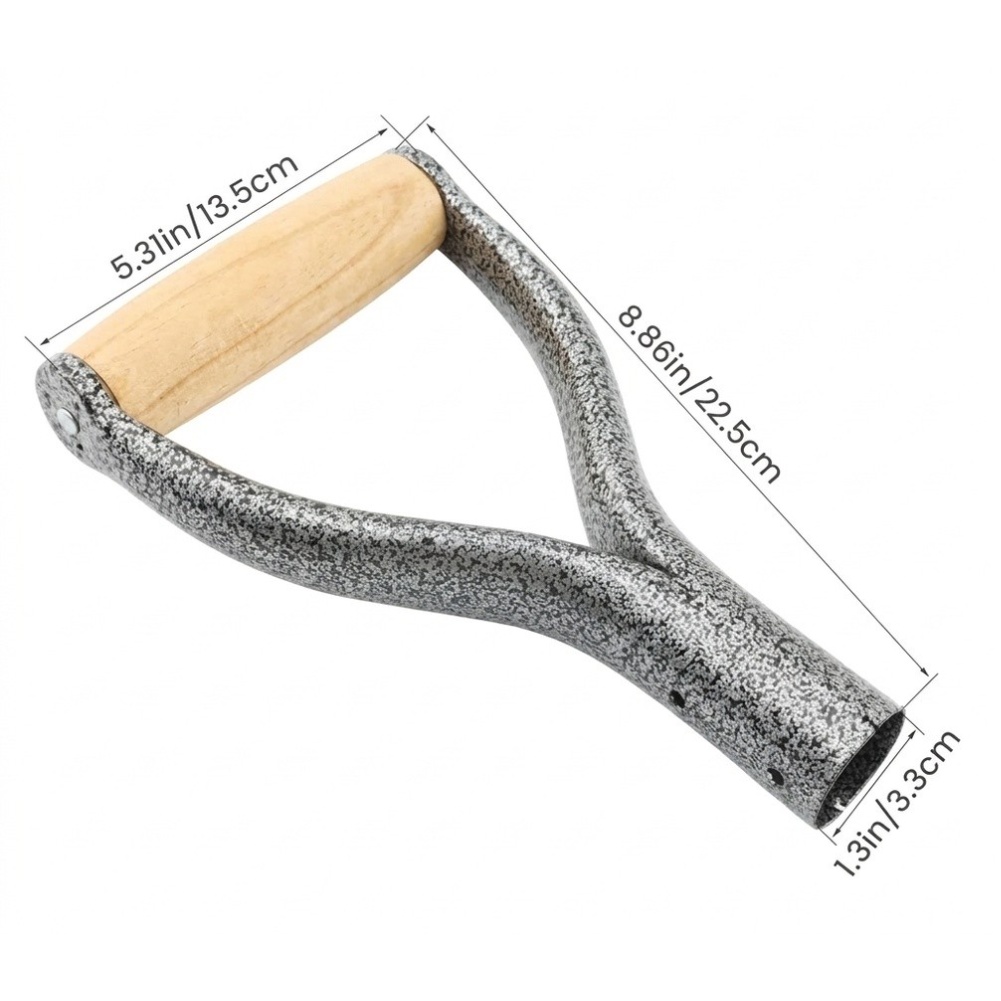 1PCS Silver Y-Grip Shovel Hand - Spade Digging Fork review and price